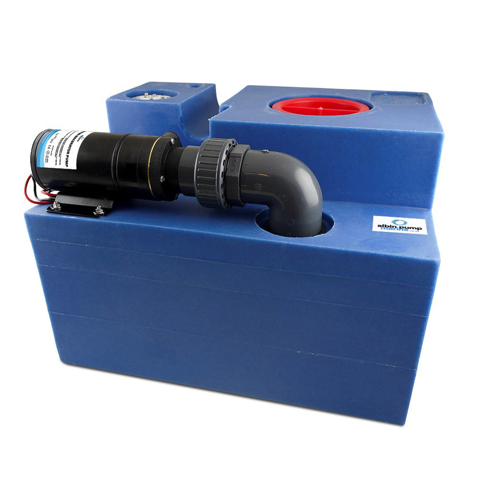 Albin - Waste Water Tank CPL Macerator - 12V — Quality Boat Parts
