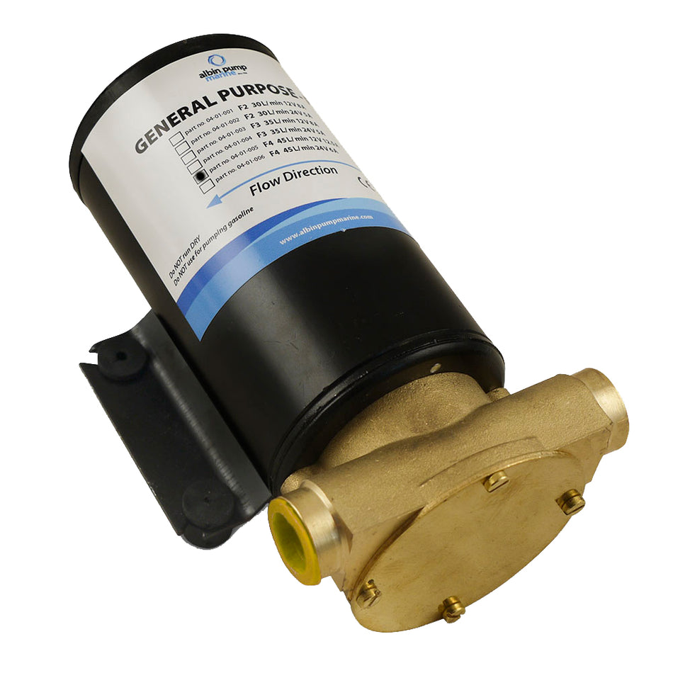Albin - Marine General Purpose Pump - FIP F4, 12 GPM — Quality Boat Parts