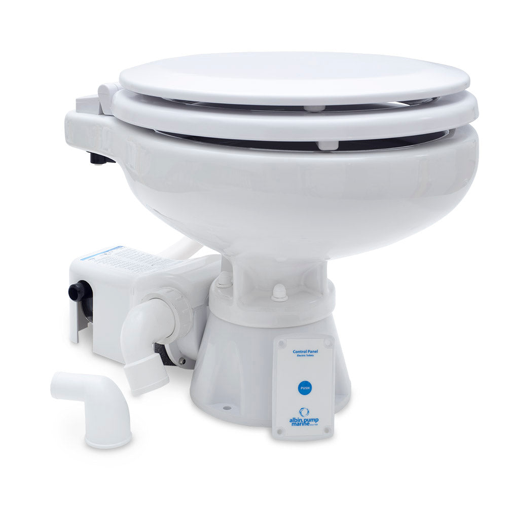 Albin - Marine Toilet Standard Electric - EVO Compact Low — Quality Boat Parts