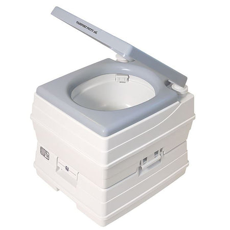 Dock Edge - Passport Potty Portable Toilet - Grey, 18L — Quality Boat Parts