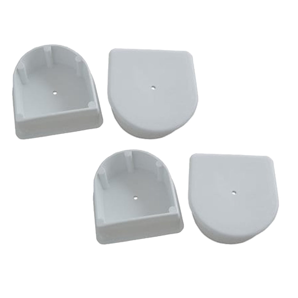 Dock Edge - Small End Plug - White, 4-Pack — Quality Boat Parts