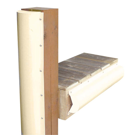 Dock Edge - Piling Bumper - One End Capped, 6', Beige — Quality Boat Parts