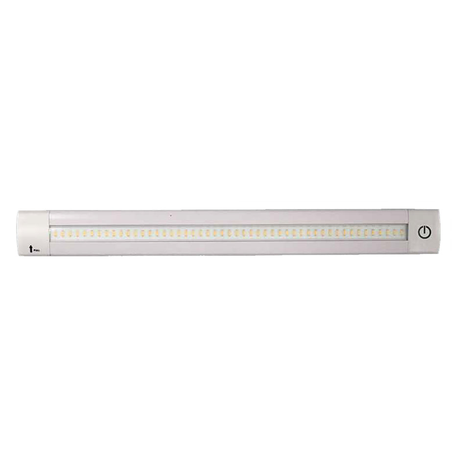 Lunasea - Adjustable Linear LED Light - Built-In Dimmer, 12" Length, 12VDC, Warm White, Switch — Quality Boat Parts