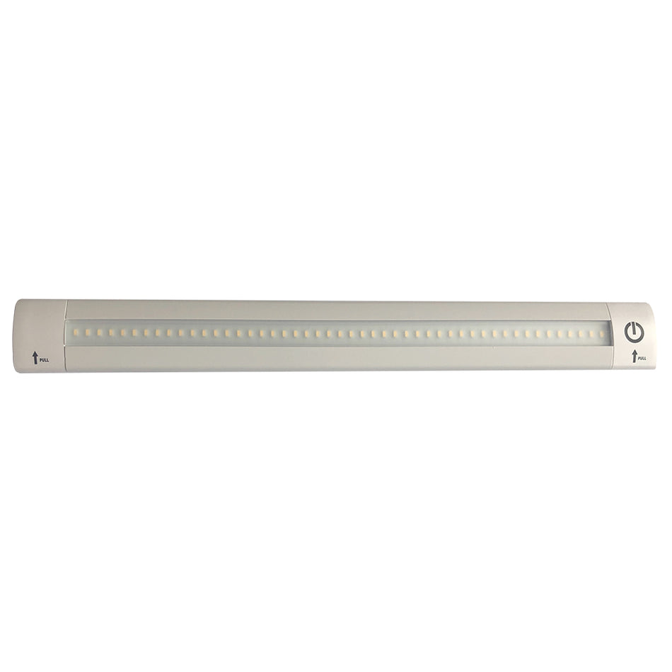 Lunasea - Adjustable Linear LED Light - 12", Built-In Touch Dimmer Switch, Cool White — Quality Boat Parts