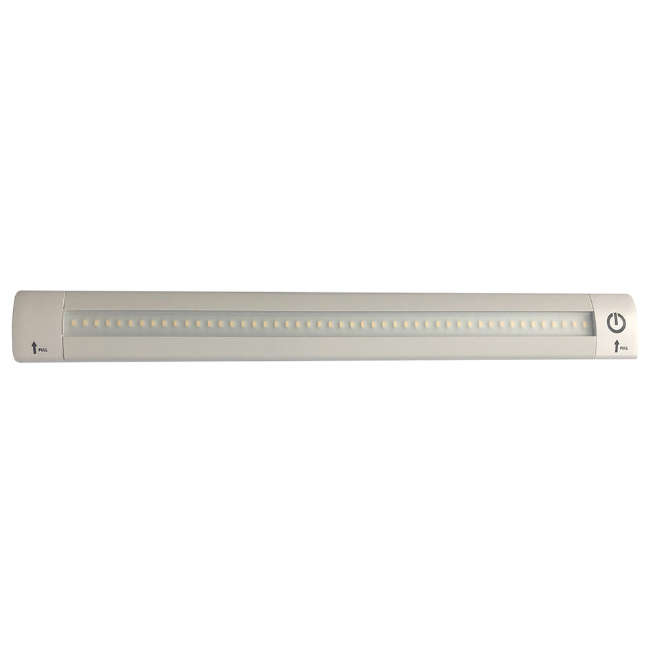 Lunasea - LED Light Bar - Built-In Dimmer, Adjustable Linear Angle, 12" Length, 24VDC, Warm White — Quality Boat Parts