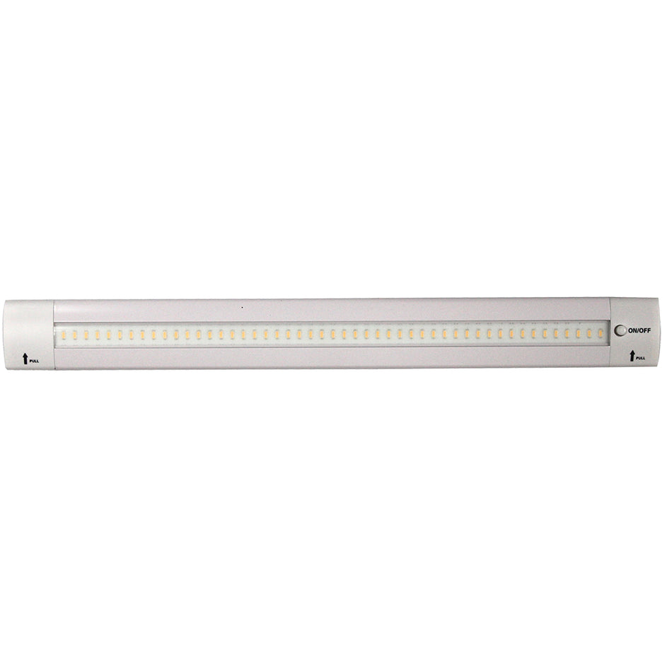 Lunasea - Adjustable Angle LED Light Bar - 12", Push Button Switch, 12VDC, Warm White — Quality Boat Parts