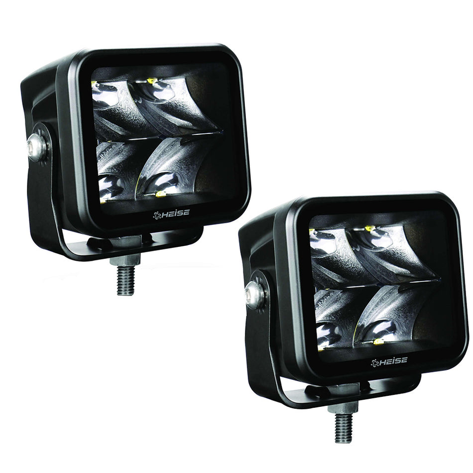 HEISE LED Lighting Systems - Blackout Cube LED Light - 2-Pack, 20W, 1.3A, 12-24V, 5700K — Quality Boat Parts