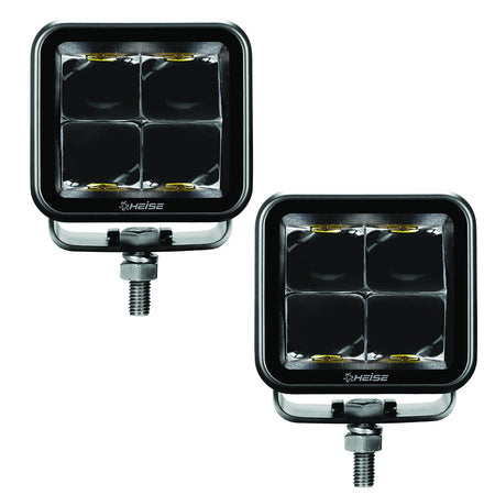HEISE LED Lighting Systems - Blackout Cube LED Light - 2-Pack, 20W, 1.3A, 12-24V, 5700K — Quality Boat Parts