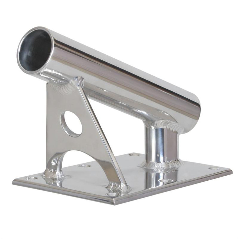 Lee's Tackle - MX Pro Center Rigger Holder 1.5" ID - Silver — Quality Boat Parts