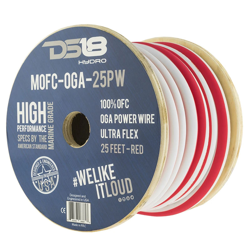 DS18 - HYDRO Marine Grade OFC Power Wire - 0 GA, 25' Roll — Quality Boat Parts