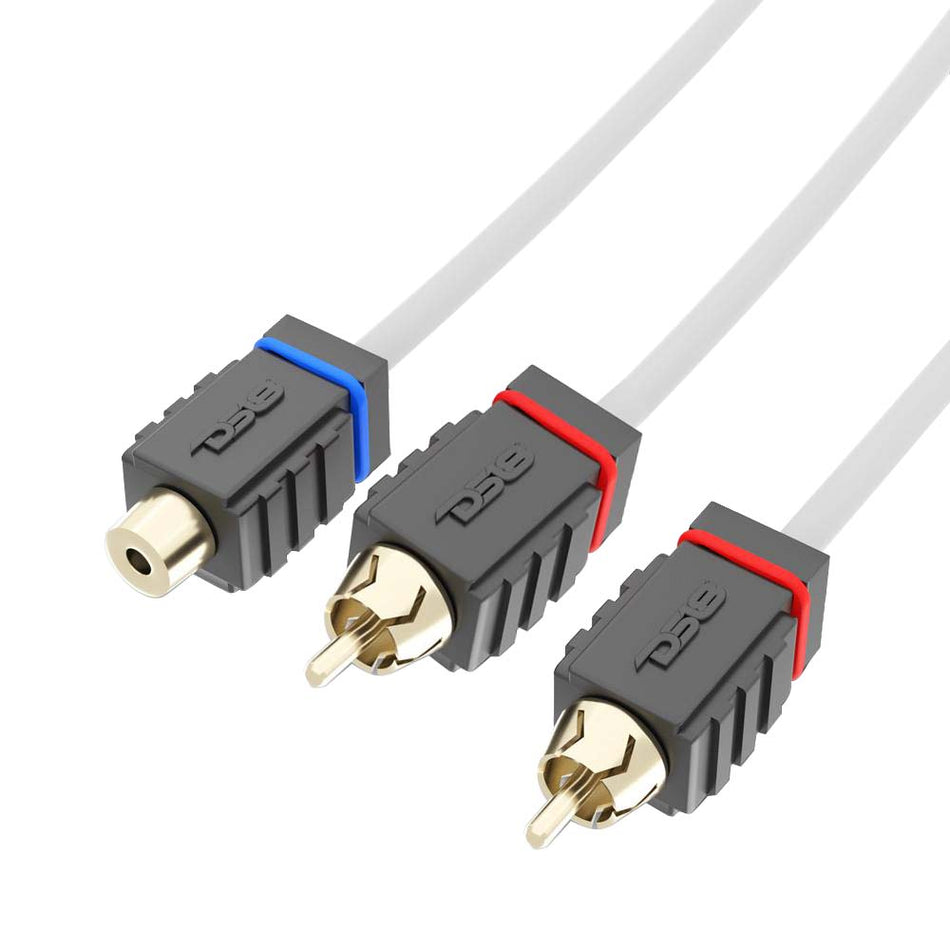 DS18 - Marine Tinned OFC RCA Cable - 1 Female to 2 Male — Quality Boat Parts