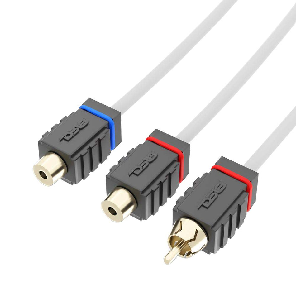 DS18 - Marine Tinned OFC RCA Cable - 2 Female to 1 Male — Quality Boat Parts