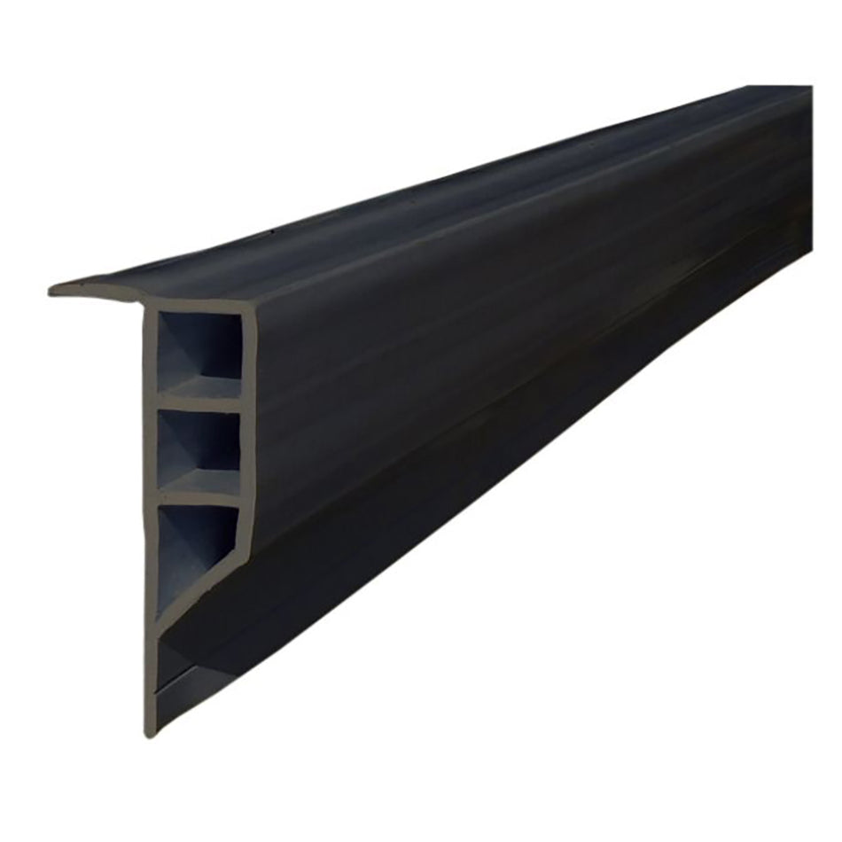 Dock Edge - Standard PVC Full Face Profile - 16' Roll, Black — Quality Boat Parts
