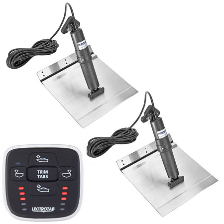 Lectrotab - XKA Alloy Trim Tab Kit - Aluminium, Manual Leveling Control — Quality Boat Parts