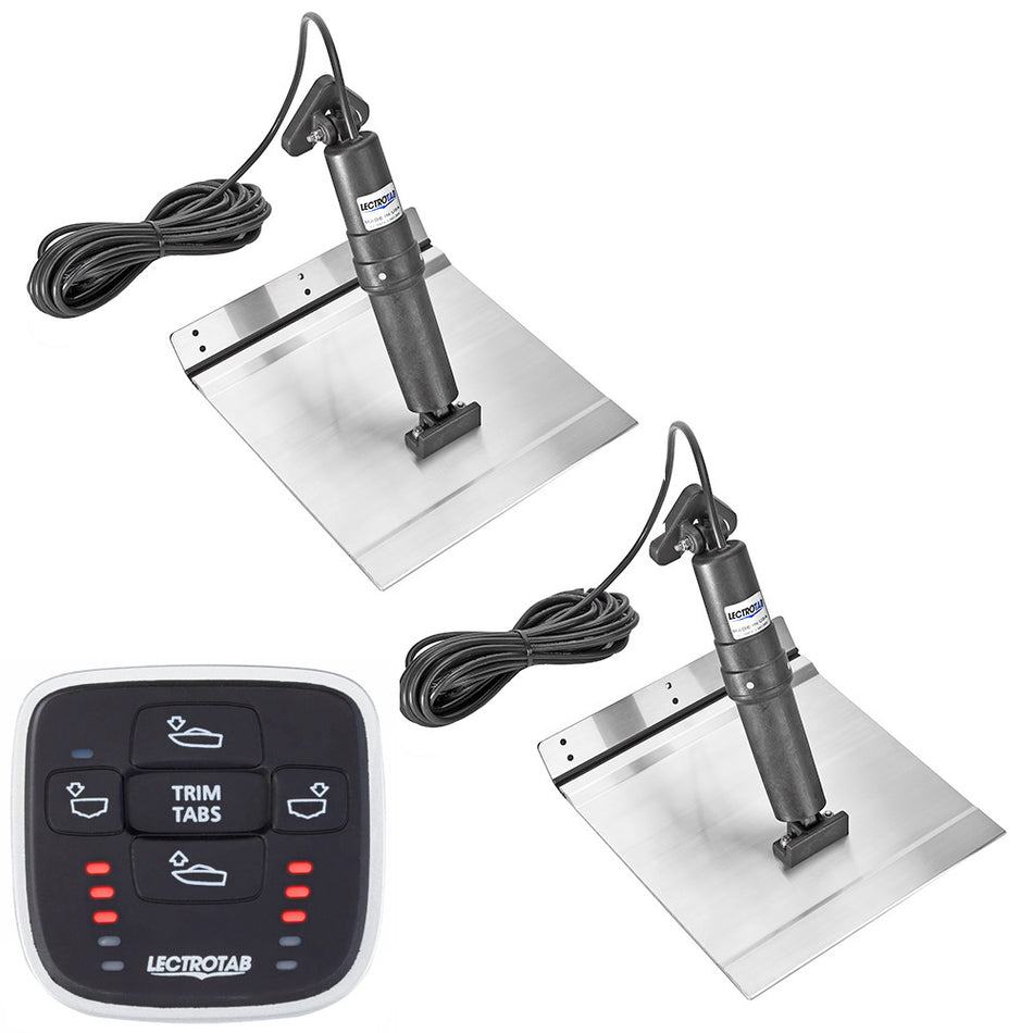 Lectrotab - XKA Alloy Trim Tab Kit - Aluminium, Manual Leveling Control — Quality Boat Parts