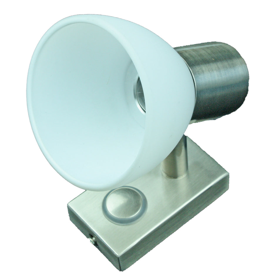 Lunasea - LED Wall Mount Light - Touch Dimming, Brushed Nickel, Warm White, 3W — Quality Boat Parts
