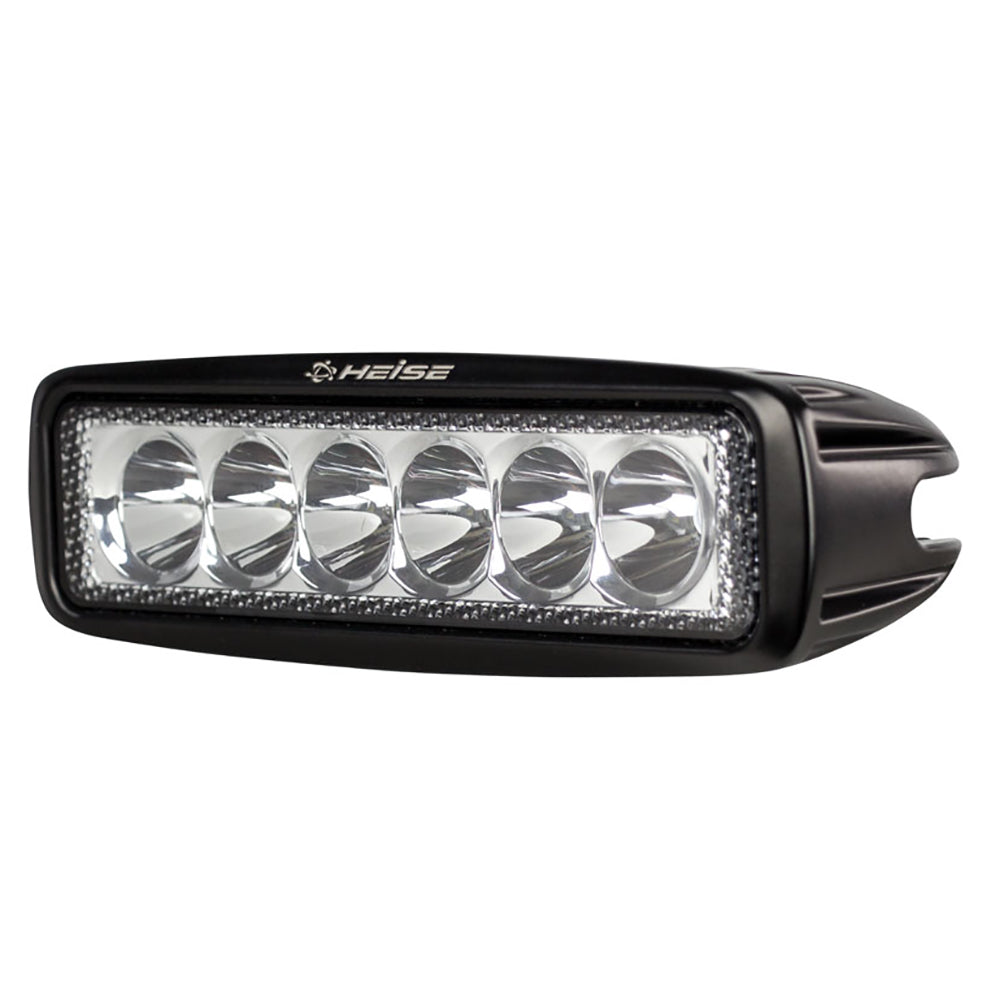 HEISE LED Lighting Systems - Single Row Driving Light - 6 LED, 10-30V, IP67, 9A, 18W — Quality Boat Parts