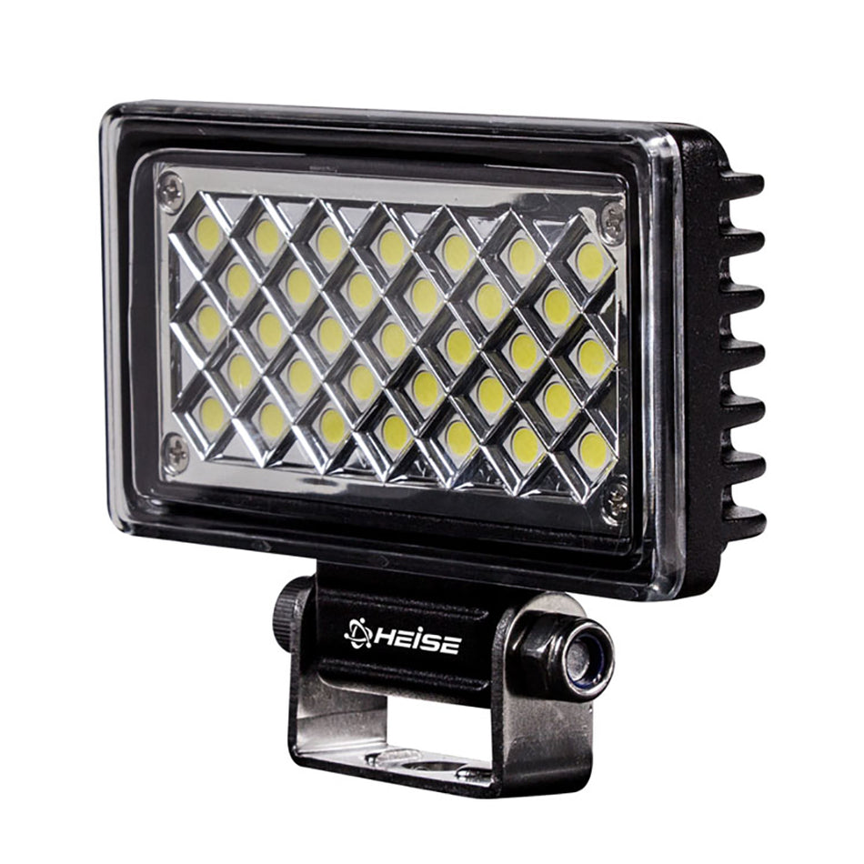 HEISE LED - Rectangle Work Light - 3.625" x 2", 10-30V, 6000K, IP67 — Quality Boat Parts