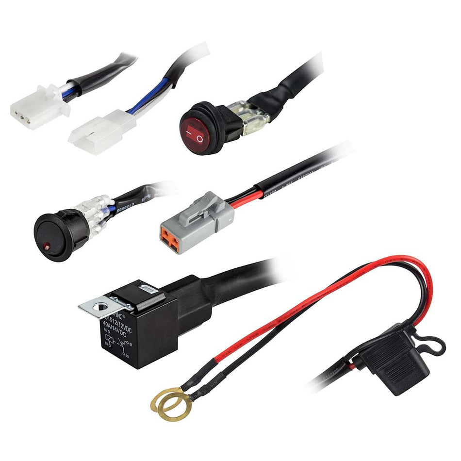 HEISE LED Lighting Systems - Wiring Harness & Switch Kit - 1 Lamp Universal — Quality Boat Parts