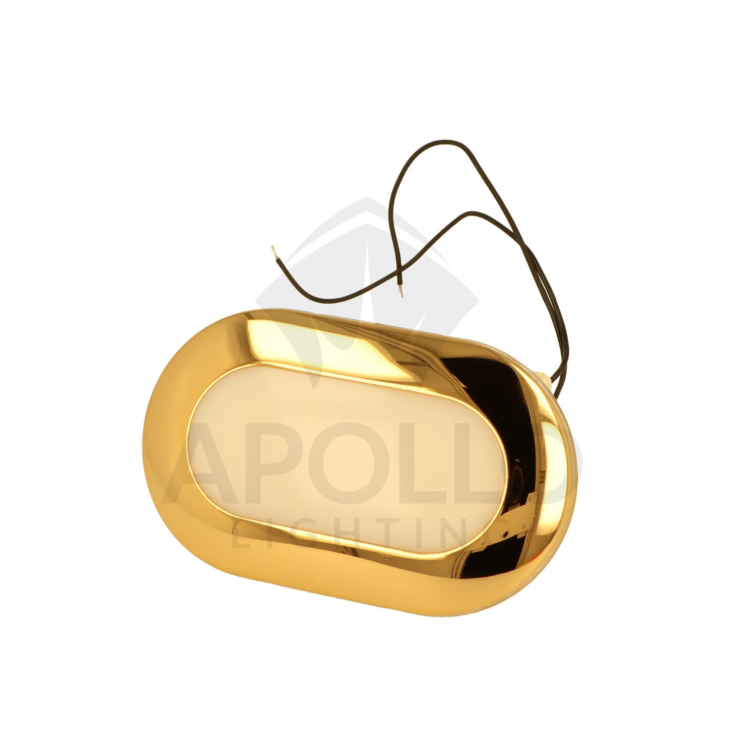 Cantalupi - Tornado Courtesy Light - Gold bezel, 1W, 3000K, IP40 — Quality Boat Parts