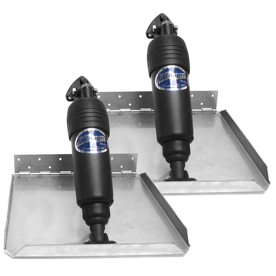 Bennett Marine - Edge Mount Limited Space Trim Tab Kit - 12V, 12" x 12", Electric — Quality Boat Parts