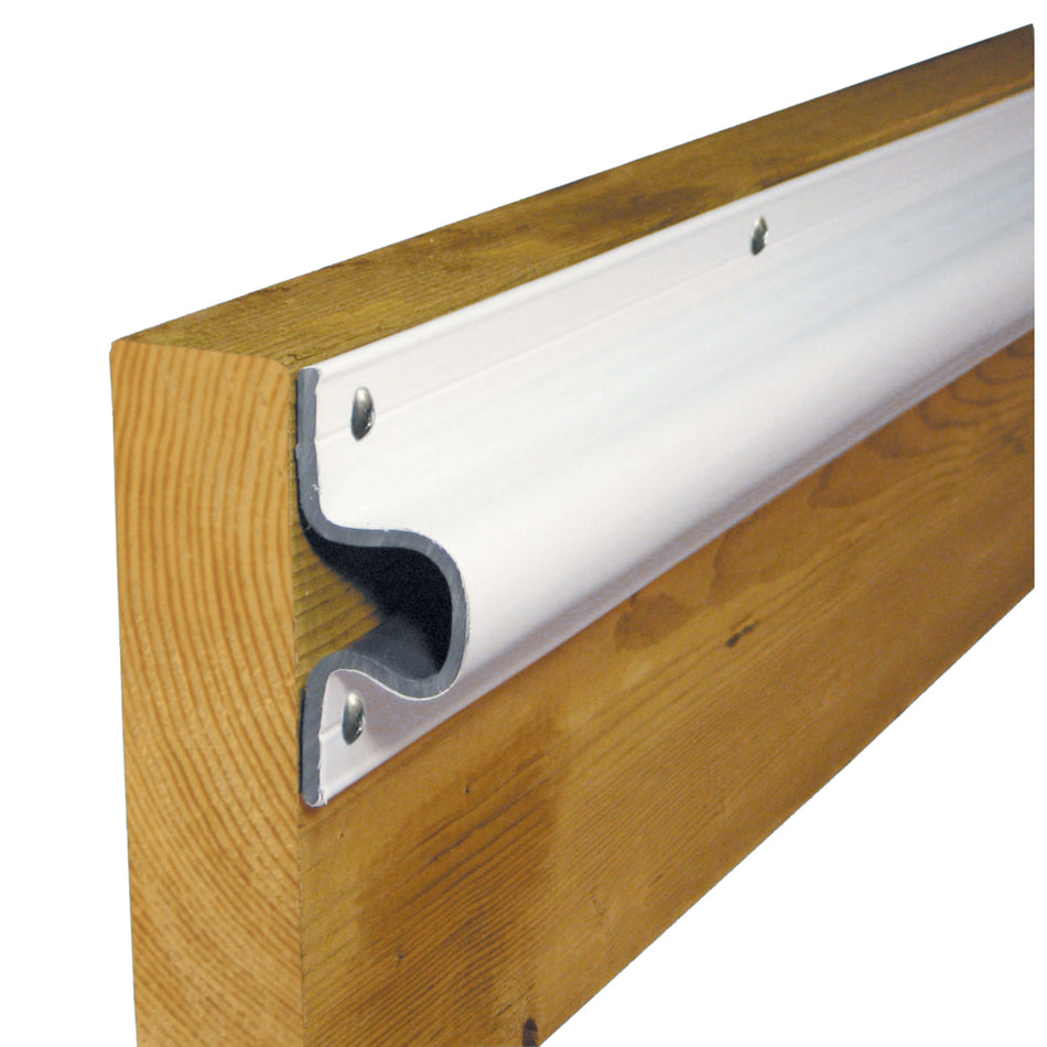 Dock Edge - Guard PVC Dock Profile - 6' Sections, White — Quality Boat Parts