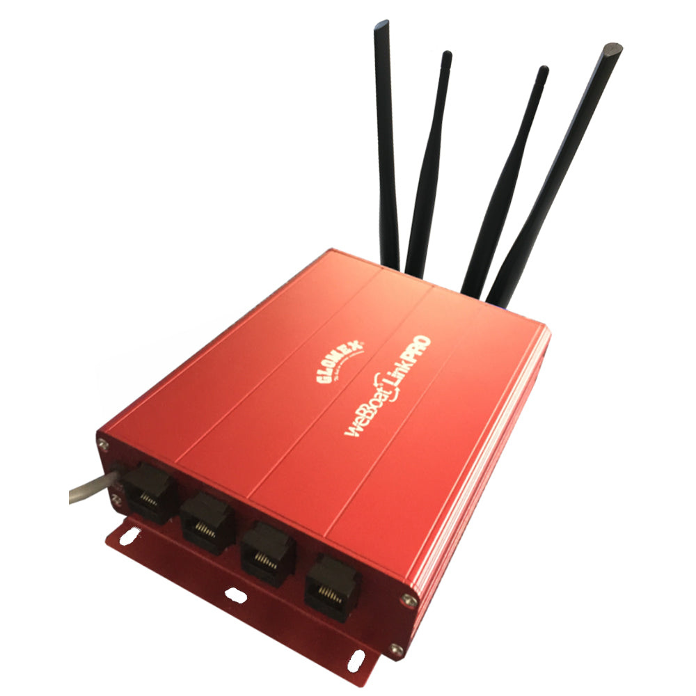 Glomex Marine Antennas - WeBBoat Link Pro Indoor Unit Coastal Ocean Internet System, Dual-SIM 4G/WiFi, For North America — Quality Boat Parts