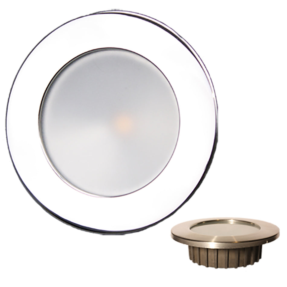 Lunasea - Recessed Light - Stainless Steel, 12VDC, Warm White, IP65 — Quality Boat Parts