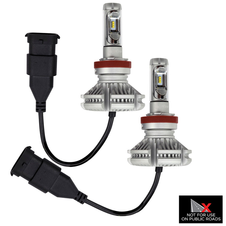 HEISE LED Lighting Systems - H11 LED Headlight Kit - Single Beam, 25W, 6000lm, IP67 — Quality Boat Parts