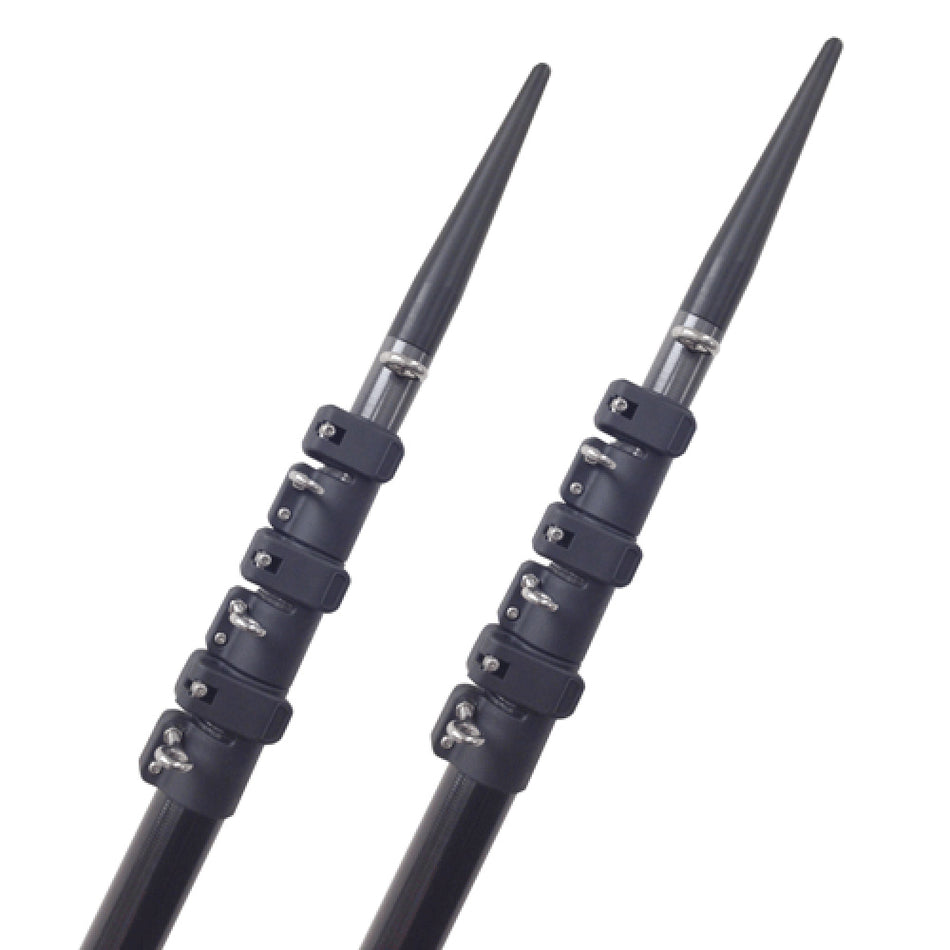 Lee's Tackle - Telescoping Carbon Fiber 24' Outrigger Poles - For Sidewinder Mount — Quality Boat Parts