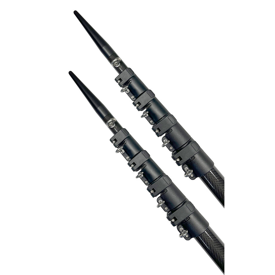 Lee's Tackle - Telescoping Carbon Fiber 26' Outrigger Poles - For Sidewinder Mount — Quality Boat Parts