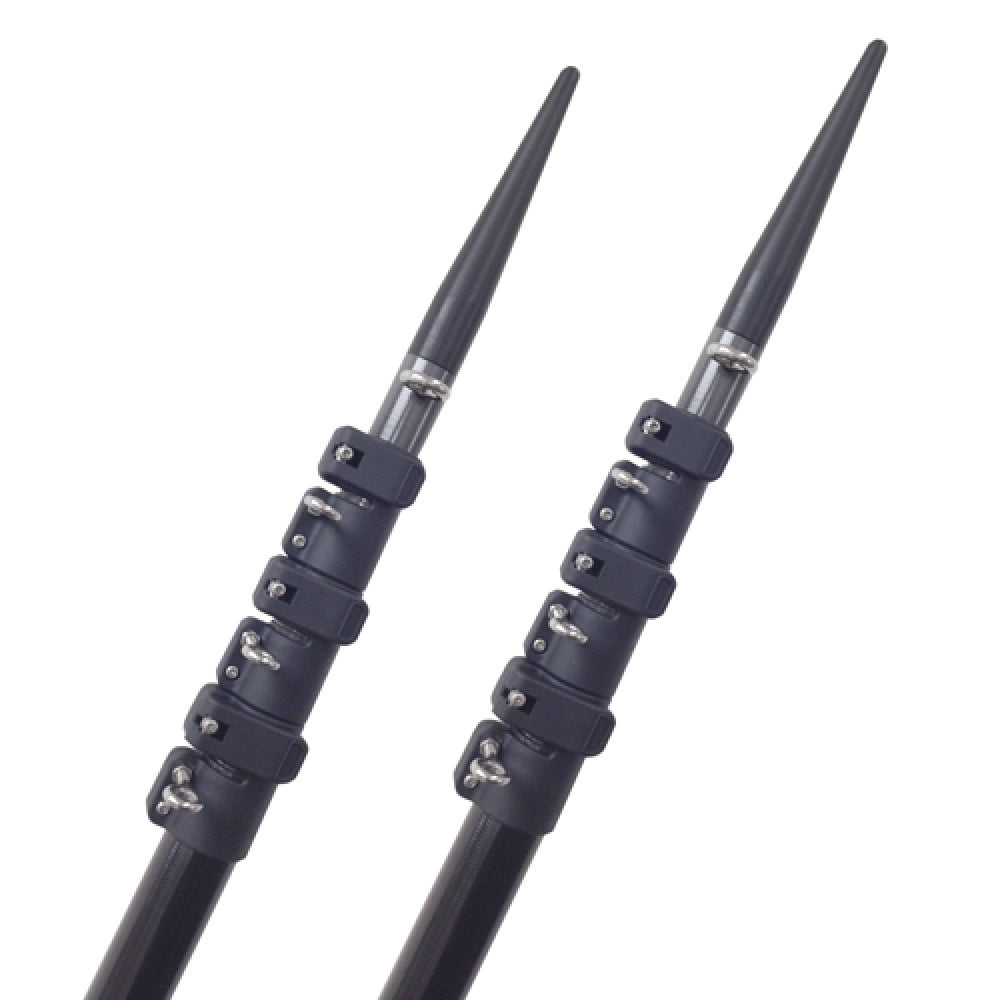 Lee's Tackle - Telescoping Carbon Fiber 16' Outrigger Poles - For Sidewinder Mount — Quality Boat Parts