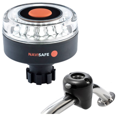 Navisafe - Navilight 360°, 2NM, w/Navibolt Base & Rail Mount, Black — Quality Boat Parts