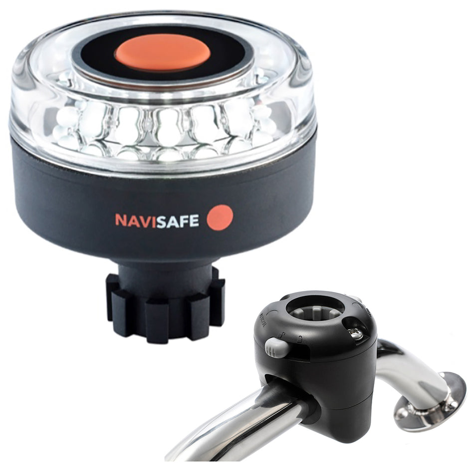 Navisafe - Navilight 360°, 2NM, w/Navibolt Base & Rail Mount, Black — Quality Boat Parts