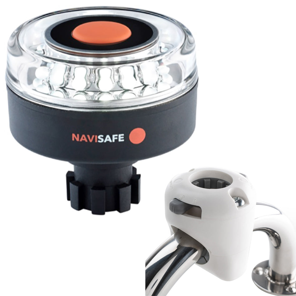 Navisafe - Navilight 360° - 2NM, w/Navibolt Base & Rail Mount, White — Quality Boat Parts