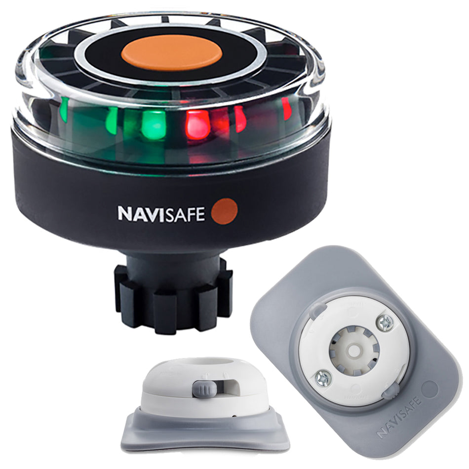 Navisafe - Navilight - Tricolor, 2NM, w/Navibolt Base & RIB Mount, White — Quality Boat Parts