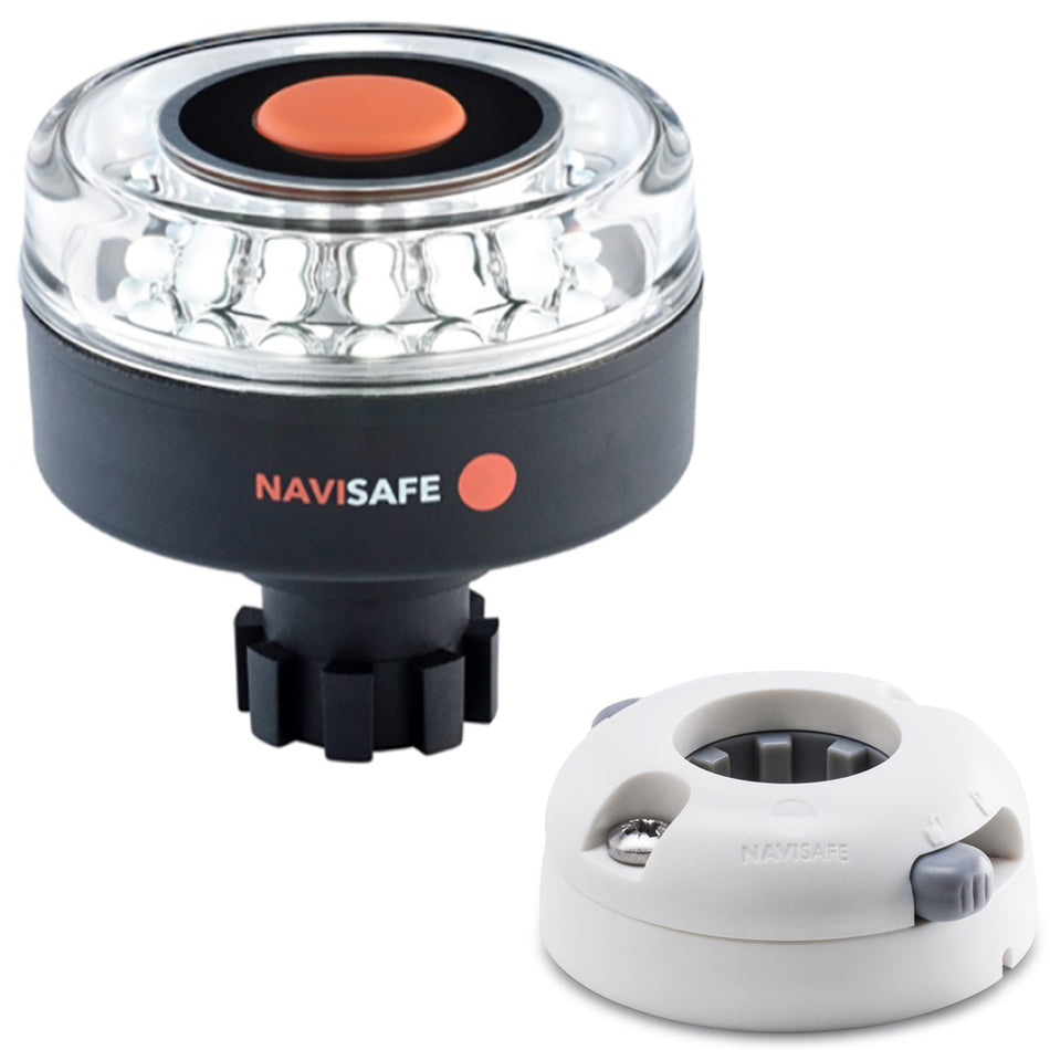 Navisafe - Navilight 360° - 2NM, w/Navibolt Base & Horizontal Mount, White — Quality Boat Parts