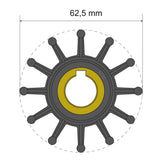 Albin Pump Marine - Premium Impeller - 12 Blade — Quality Boat Parts
