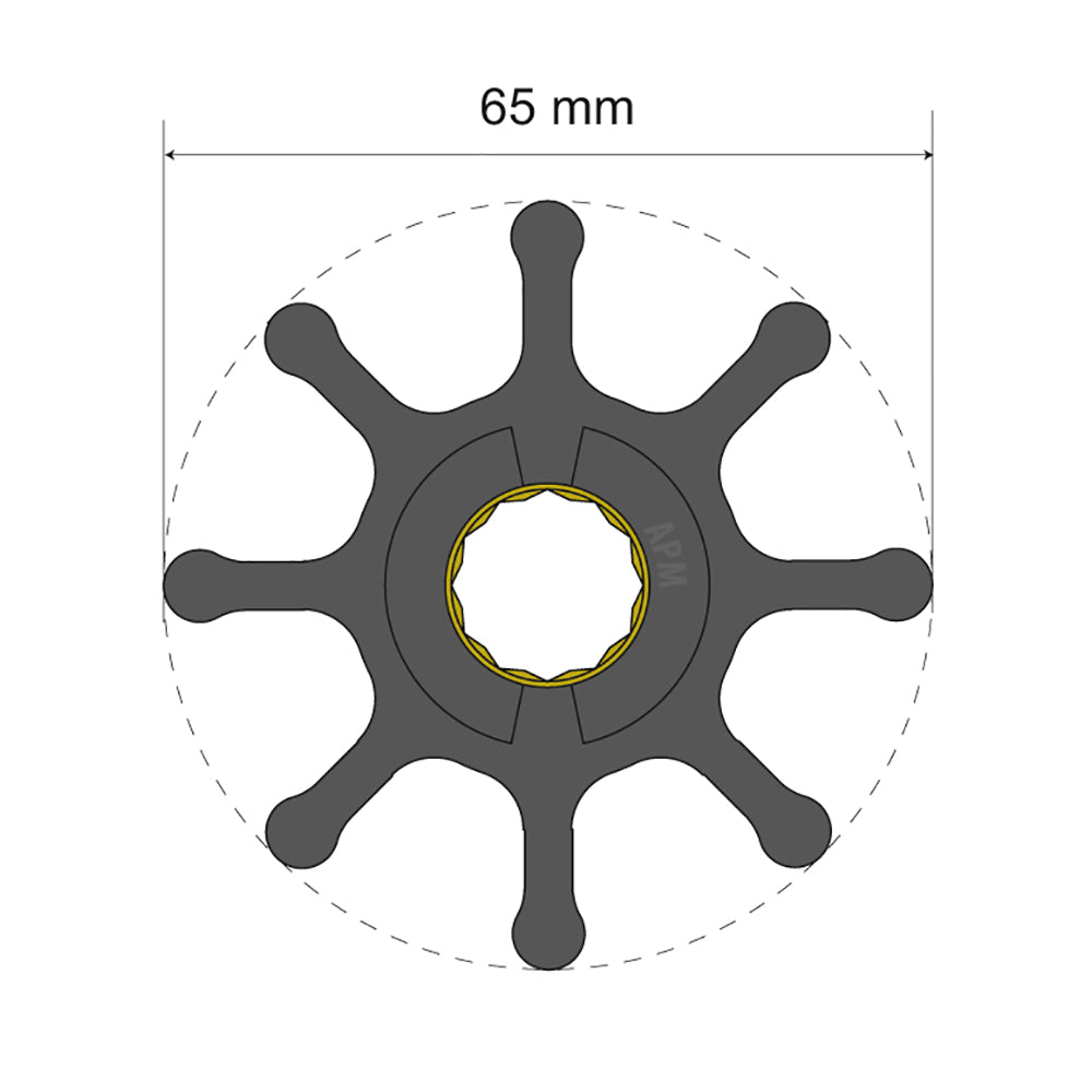 Albin Pump Marine - Premium Impeller - 8 Blade — Quality Boat Parts