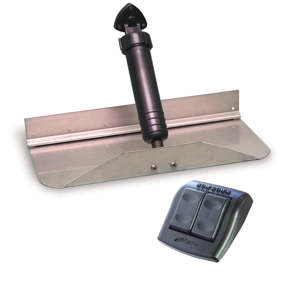 Bennett - Trim Tab Kit - 72" x 12", 12VDC, Dual Actuators, Euro Rocker Switch — Quality Boat Parts