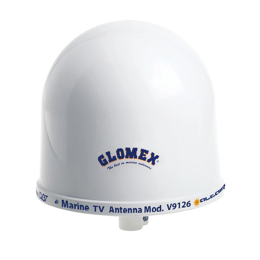 Glomex Marine Antennas - 10" Dome TV Antenna - With Auto Gain Control Mount — Quality Boat Parts