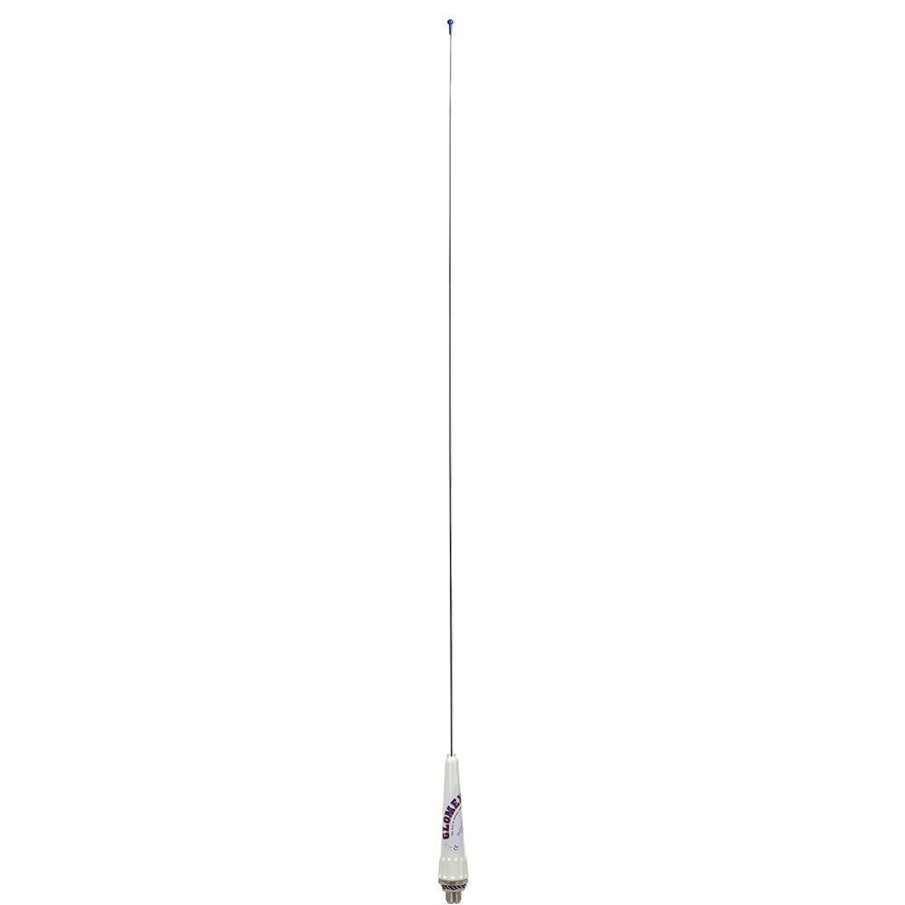 Glomex Marine Antennas - 35" Classic Stainless Steel VHF 3dB Sailboat Antenna - With Bracket, PL-259 Connector, No Cable — Quality Boat Parts