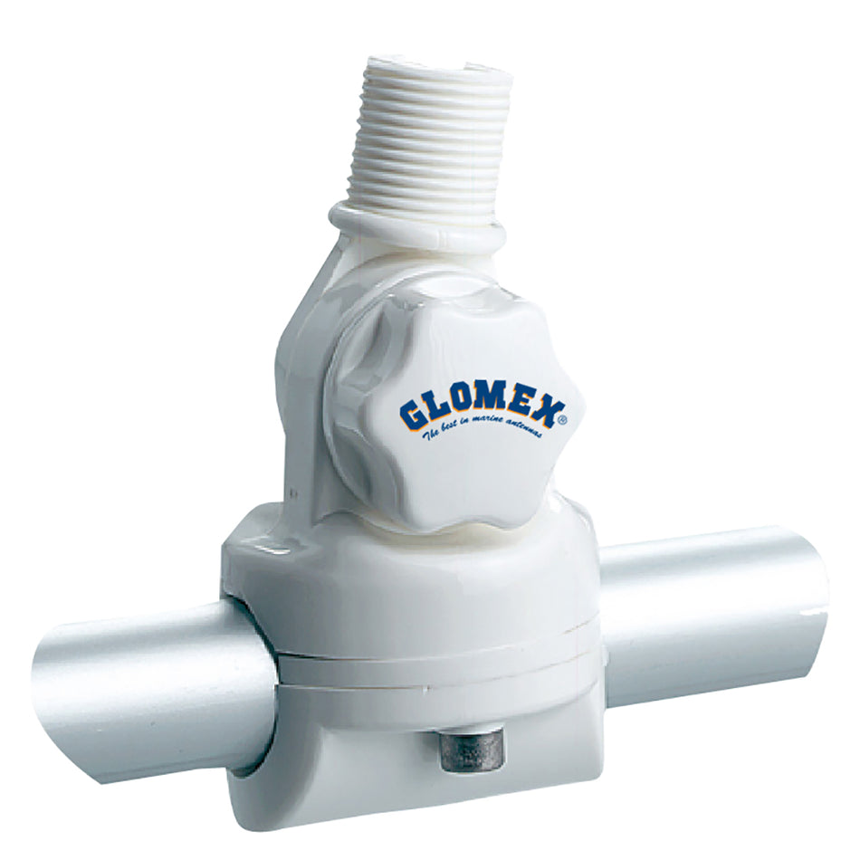 Glomex Marine Antennas - Nylon Rail Mount - With /Knobs f/7/8" to 1", Railing 1", 14 Thread — Quality Boat Parts