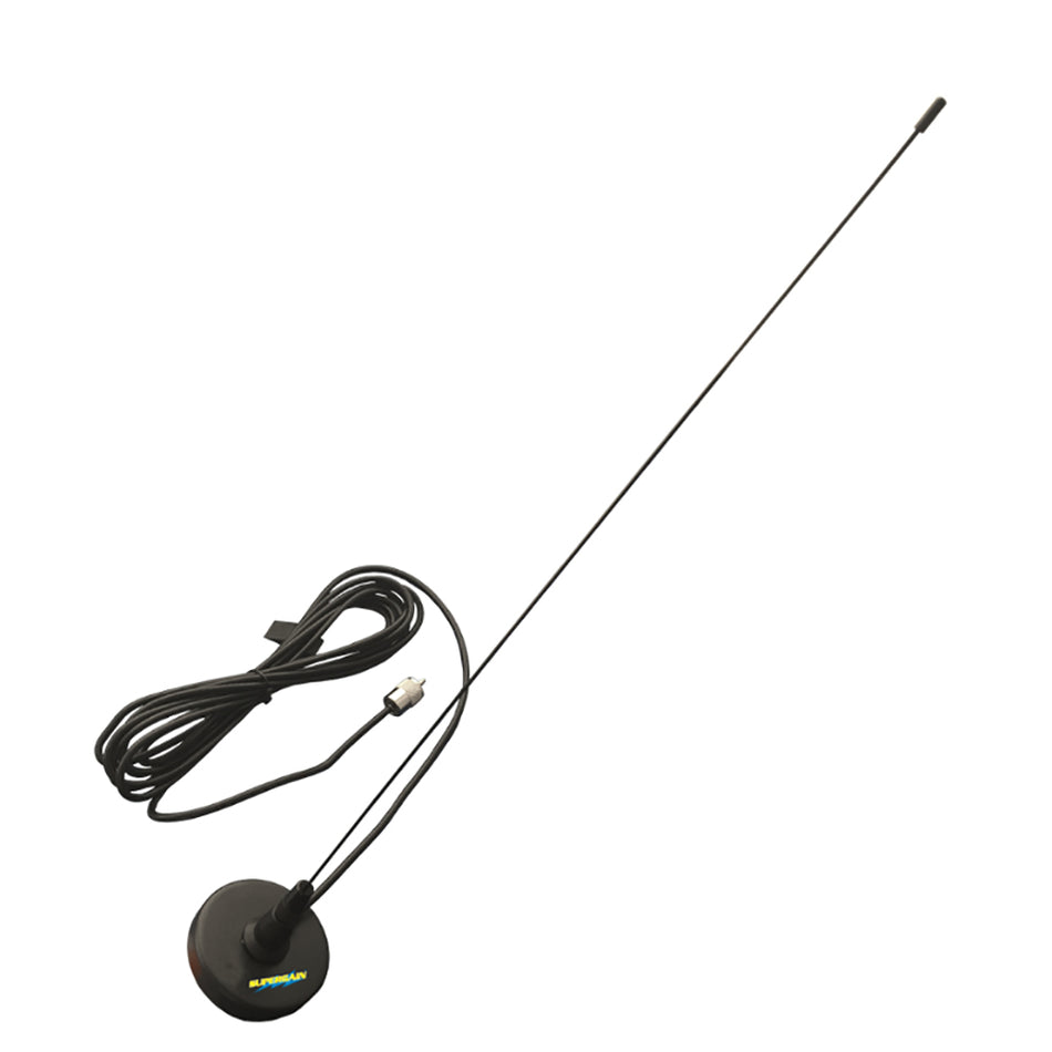 Glomex Marine Antennas - 21" Magnetic Mount VHF Antenna - With RG-58 Coaxial Cable, PL-259 Connector — Quality Boat Parts