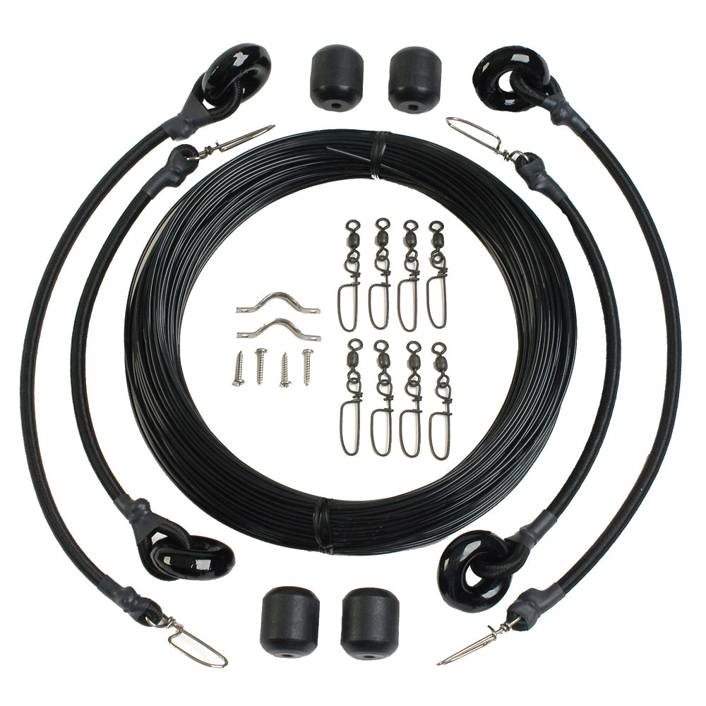 Lee's Tackle - Deluxe Rigging Kit - Double Rig Up To 37ft, Black Mono — Quality Boat Parts