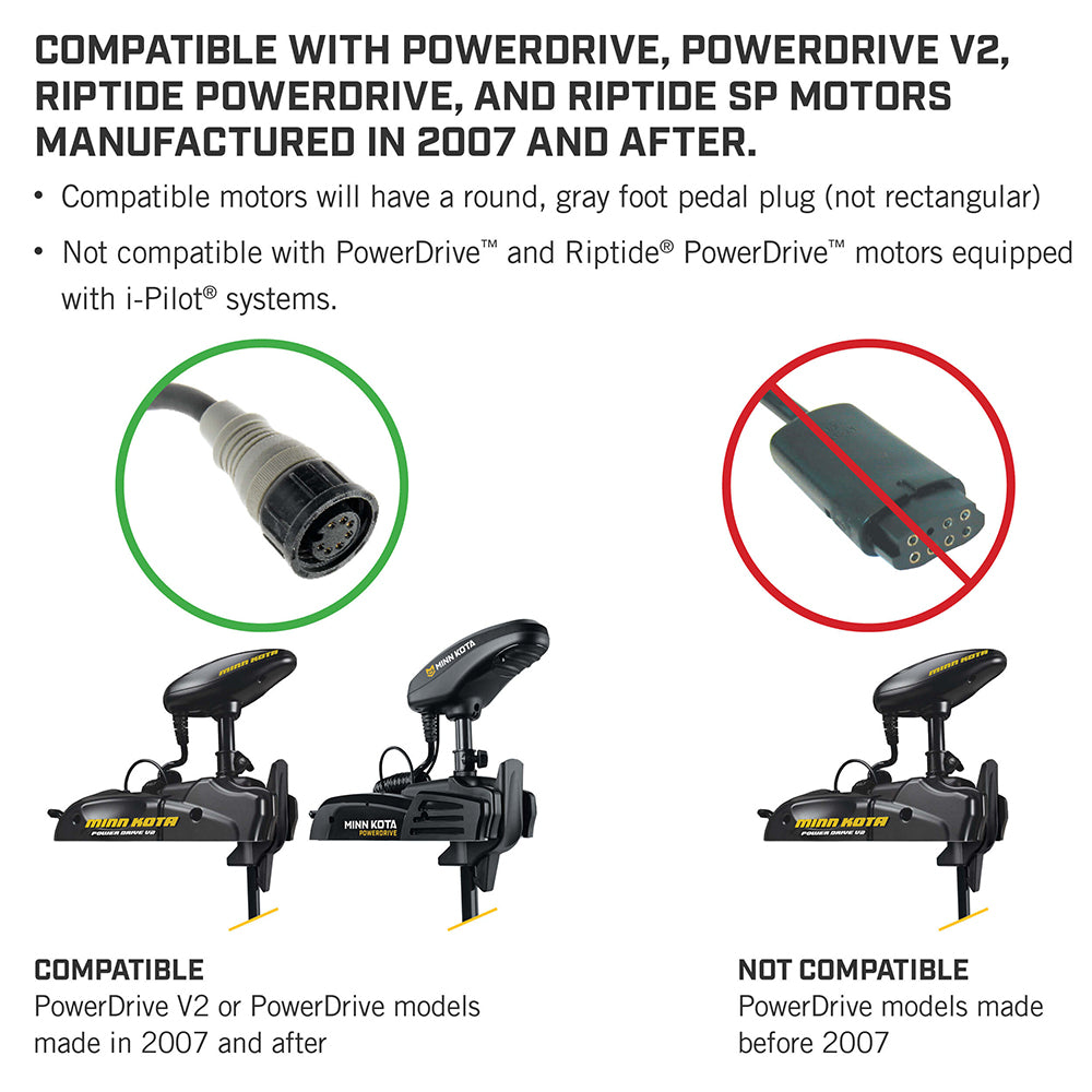 Minn Kota - PowerDrive Foot Pedal - ACC Corded — Quality Boat Parts