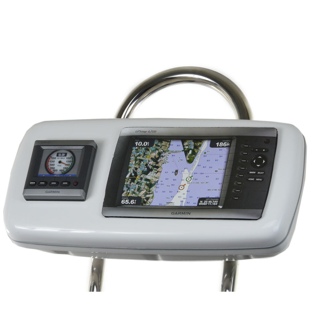 NavPod - GP1040-02 SystemPod Pre-Cut - For Garmin 4008/4208, 1 Instrument, For 9.5" Wide Guard — Quality Boat Parts