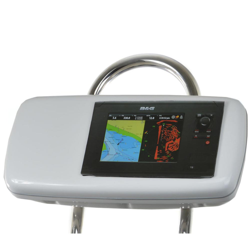 NavPod - GP1040-08 SystemPod Pre-Cut - For B&G Zeus Touch 8, Simrad NSS8 Mounted In Center, For 9.5" Wide Guard — Quality Boat Parts