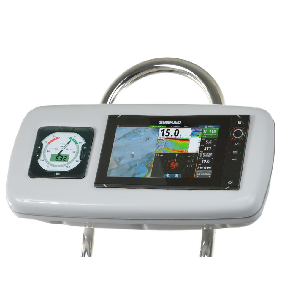 NavPod - GP1040-13 SystemPod Pre-Cut - For Simrad NSS9 evo2, B&G Zeus, 1 Instrument, For 9.5" Wide Guard — Quality Boat Parts