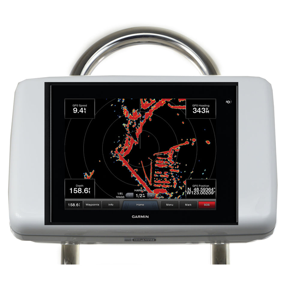NavPod - GP2065 SailPod Pre-Cut - For Garmin GPSMAP 8012, 8212 - for 12" Wide Guard — Quality Boat Parts